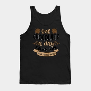 Chocolate Funny food Tank Top